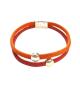 Preview: Viskose-Perlon-Armband, orange-kirschrot