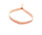 Preview: Stoffarmband mit Silberelementen, apricot