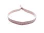 Preview: Stoffarmband mit Silberelementen, altrose