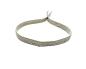 Preview: Stoffarmband mit Silberelementen, marron