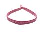 Preview: Stoffamband mit Silberelementen, pink