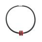 Preview: Kautschukkette mit Muranoglas, rot