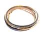 Preview: Leder mit vergoldetem Verschluss, beige-gold