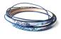 Preview: Leder mit ZAMAK-Verschluss, blau