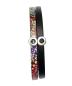 Preview: Lederarmband Element, schwarz-bunt/gemustert