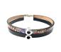 Preview: Lederarmband Element, schwarz-bunt/gemustert