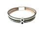 Preview: Lederarmband Halbkugel, mint-bunt