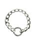 Preview: Edelstahl-Armband mit Gliederkette, silber