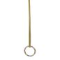 Preview: Perlon-Metall-Kette mit Ring, gelb