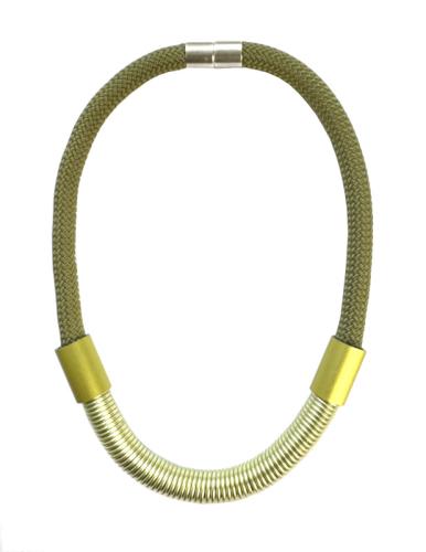 Kette Aluröhrchen, hellgrün-lime