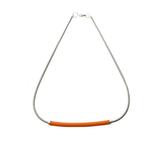 Kurze Edelstahl mit Kautschuk, orange