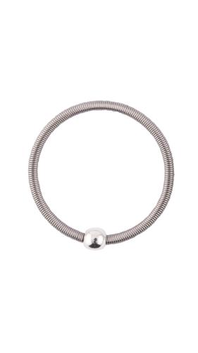Edelstahlring mit Silberkugel