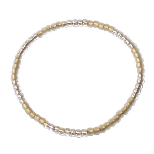 Glasperlchen-Armband, chrystalbeige-hellbeige