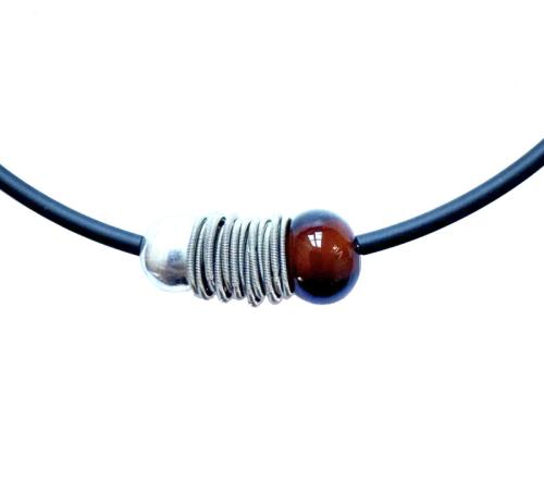 Kautschuk-Muranoglas-Kette, topas