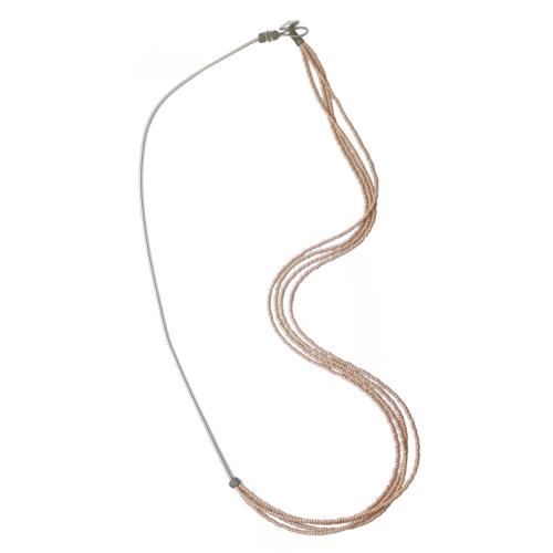 Kette Muranoglas, apricot