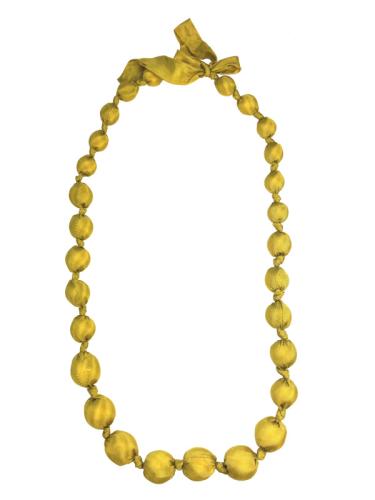 Lange Seidenkette, gelb