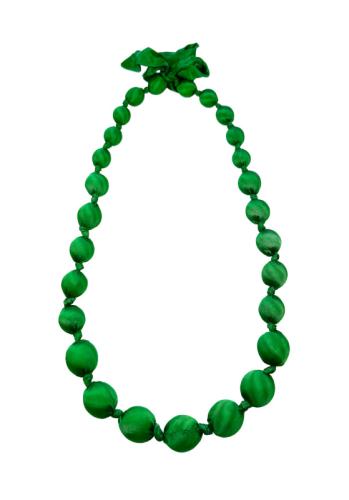 Lange Seidenkette, grün