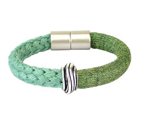 Viskosearmband mit Element, grün