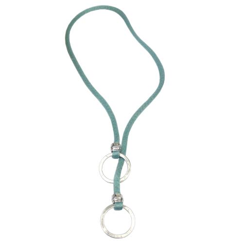 verstellbare Viskosekette mir Ringen, eisblau