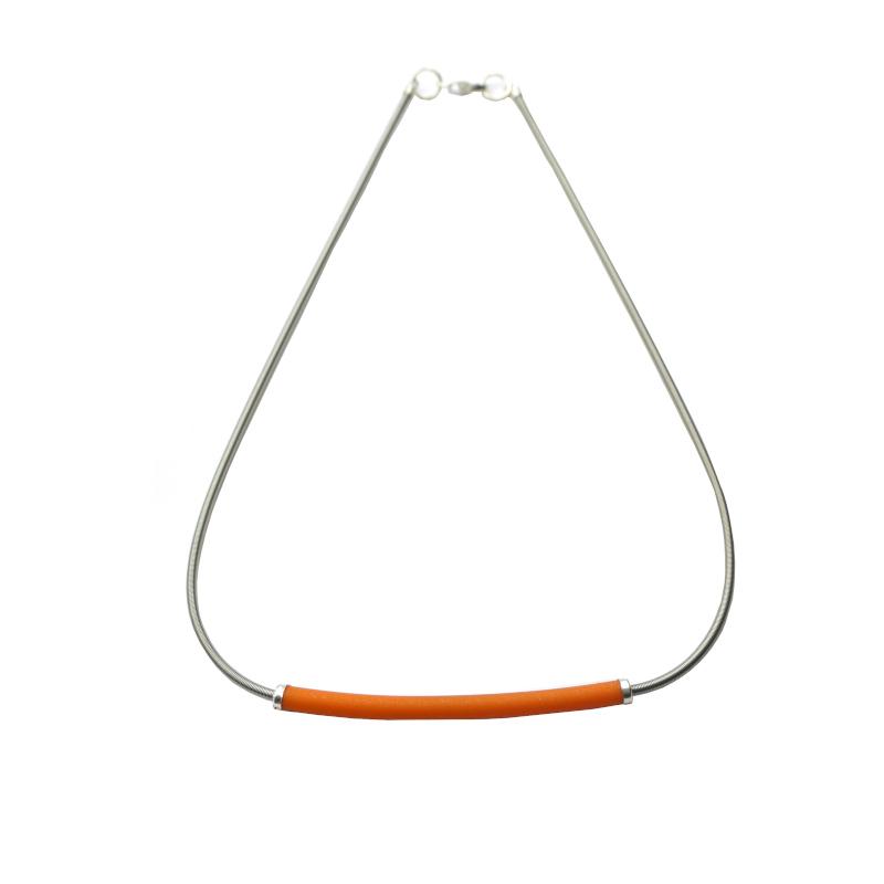 Kurze Edelstahl mit Kautschuk, orange