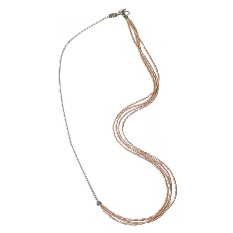 Kette Muranoglas, apricot