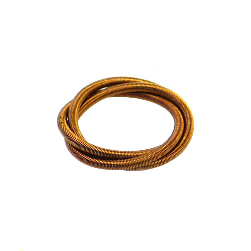 gewickelter Edelstahlring, bronze