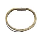 Armband aus Edelstahl u fabigen Draht, gold