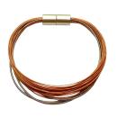 Armband aus Edelstahl u fabigen Draht, kupfer