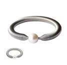 Armband und Ring mit Edelstahl und Süßwasserperle