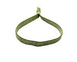 Stoffarmband mit Silberelementen, olive