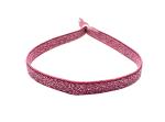 Stoffamband mit Silberelementen, pink