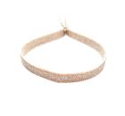 Stoffamband mit Silberelementen, rosa