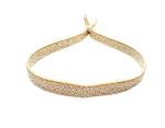 Stoffamband mit Silberelementen, marron