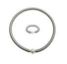 Armband und Ring mit Edelstahl und Süßwasserperle