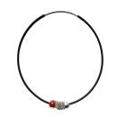 Kautschuk-Muranoglas-Kette, rot