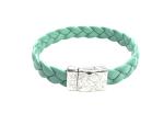 Lederarmband mit Magnetverschluss, türkis