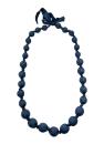 Lange Seidenkette, dunkelblau