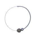 Kautschuk-Muranoglas-Kette, grau